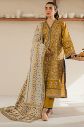 Sapphire - Winter 3PC Khaddar Digital Printed Dress - SS0442